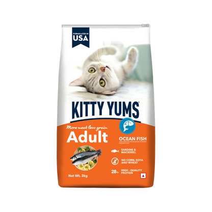 KITTY YUMS CAT ADULT DRY FOOD [3 KG] - Animeal