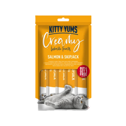 KITTY YUMS CREAMY SALMON & SKIPJACK TRATS - Animeal