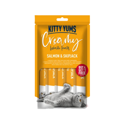 KITTY YUMS CREAMY SALMON & SKIPJACK TRATS - Animeal