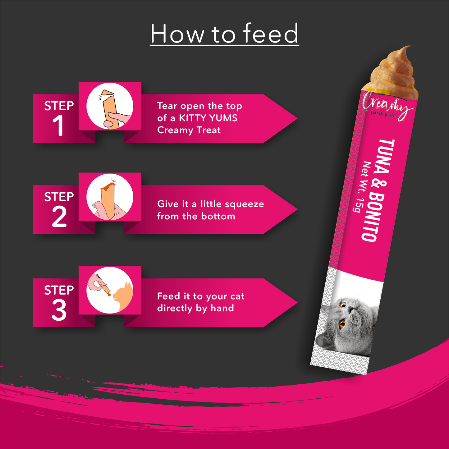 KITTY YUMS CREAMY TUNA & BONITO TREATS - Animeal