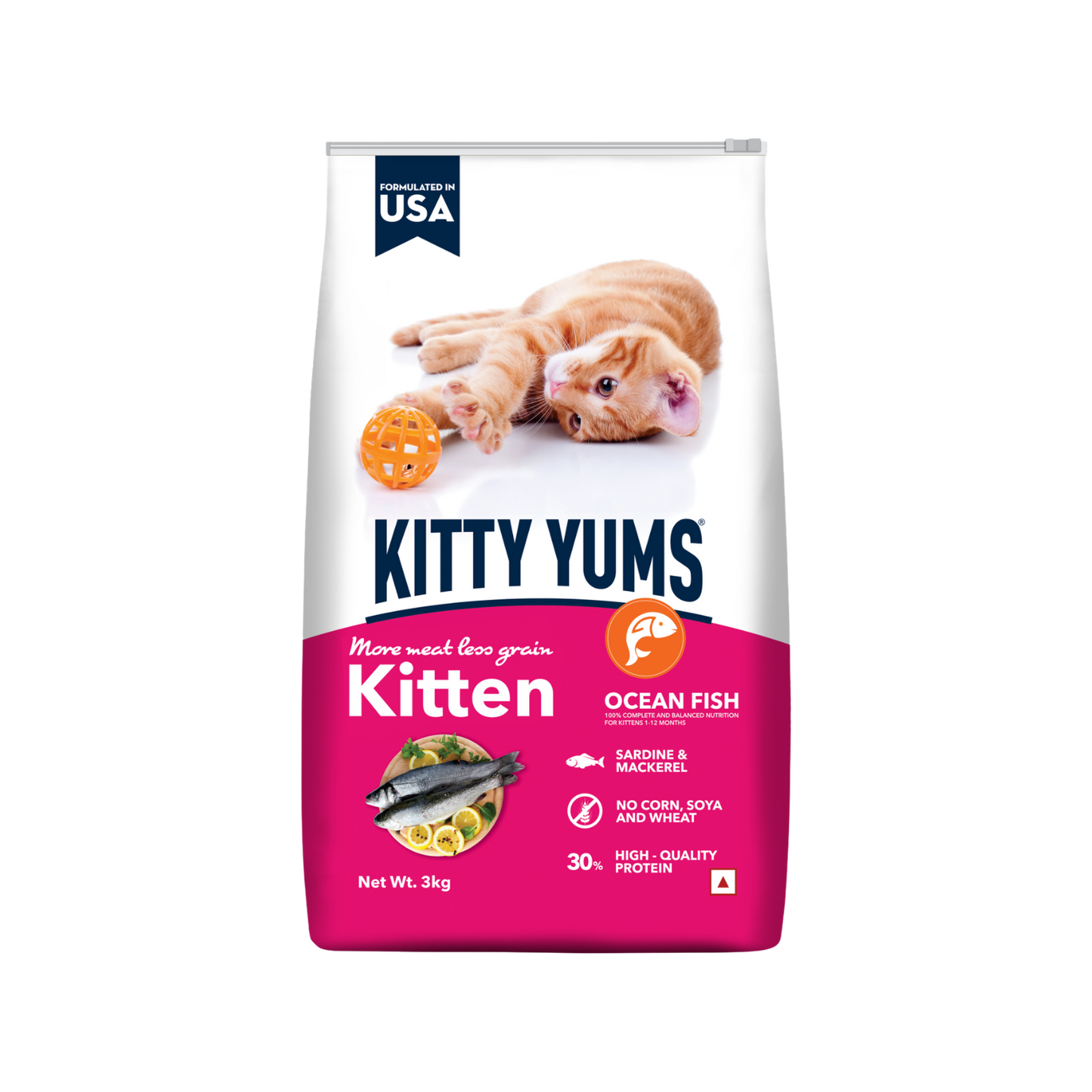 KITTY YUMS KITTEN DRY FOOD [3 Kg] - Animeal