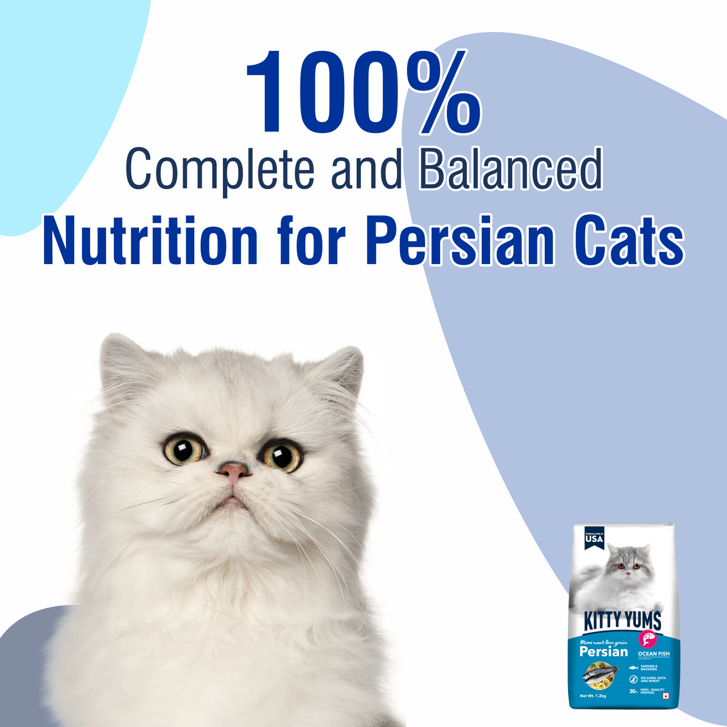 KITTY YUMS PERSIAN CAT DRY FOOD [1.2 KG] - Animeal