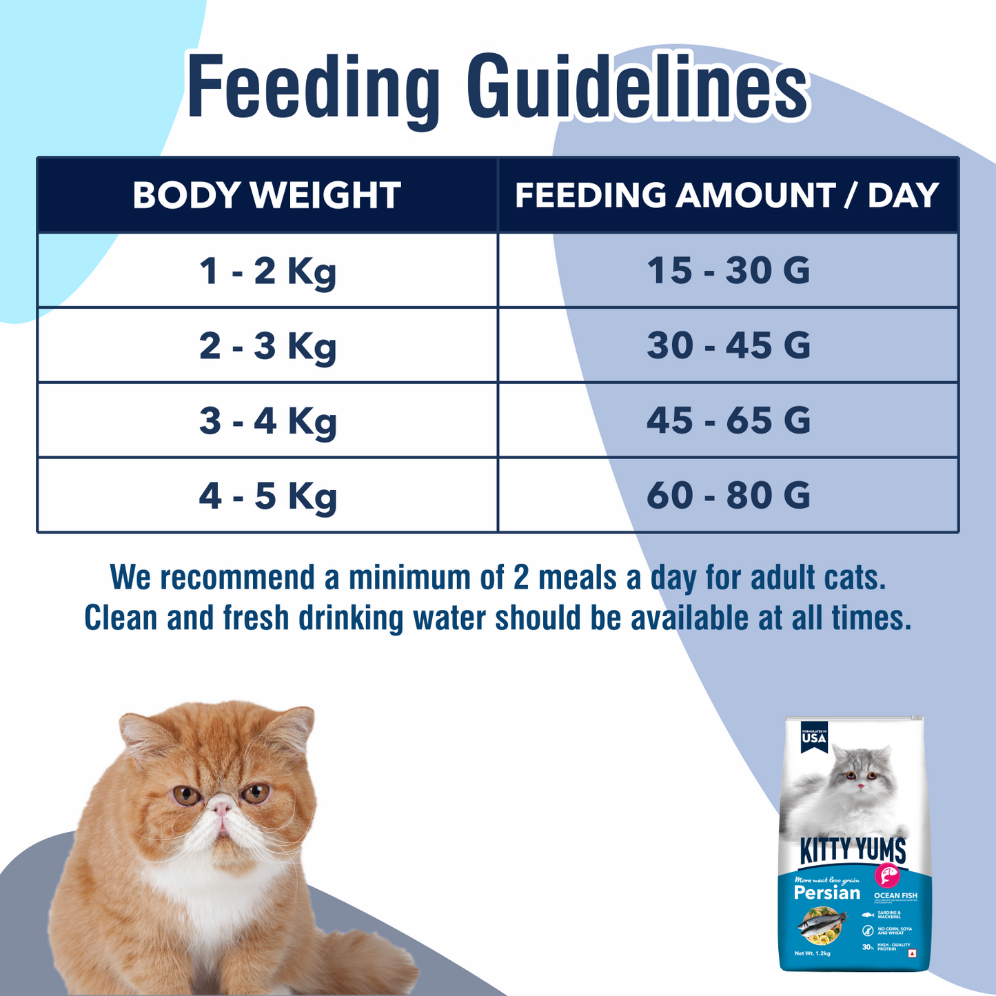 KITTY YUMS PERSIAN CAT DRY FOOD [1.2 KG] - Animeal