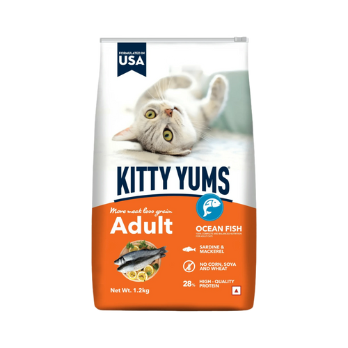 Kitty Yums Adult Dry Cat Food, 1.2kg - Animeal