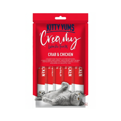 Kitty Yums Creamy Crab and Chicken Cat Treats, 360g - Animeal