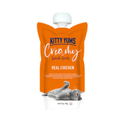 Kitty Yums Creamy Lickable Chicken Cat Treats, 80g - Animeal