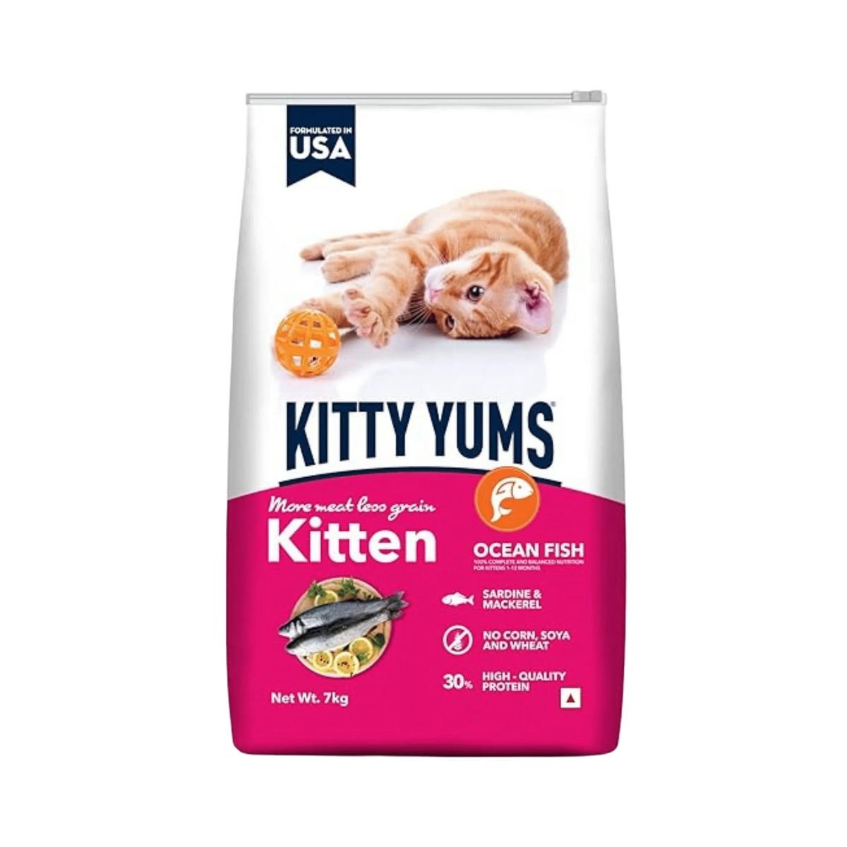 Kitty Yums Kitten Dry Cat Food, 7kg - Animeal