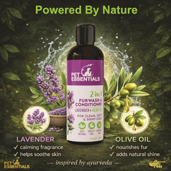 LAVENDER AND OLIVE OIL FURWASH AND CONDITIONER (200ML) - Animeal