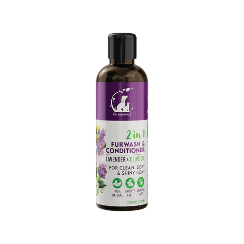 LAVENDER AND OLIVE OIL FURWASH AND CONDITIONER (200ML) - Animeal