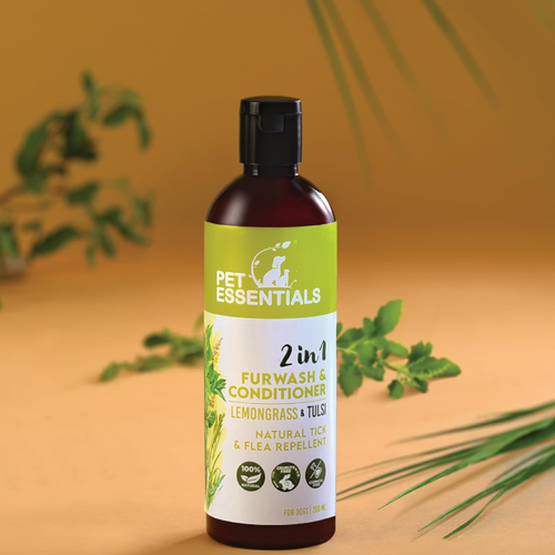 LEMONGRASS AND TULSI FURWASH AND CONDITIONER (200ML) - Animeal