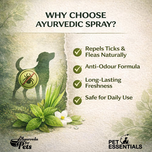 LEMONGRASS AND TULSI TICK AND FLEA REPELLENT SPRAY (200ML) - Animeal