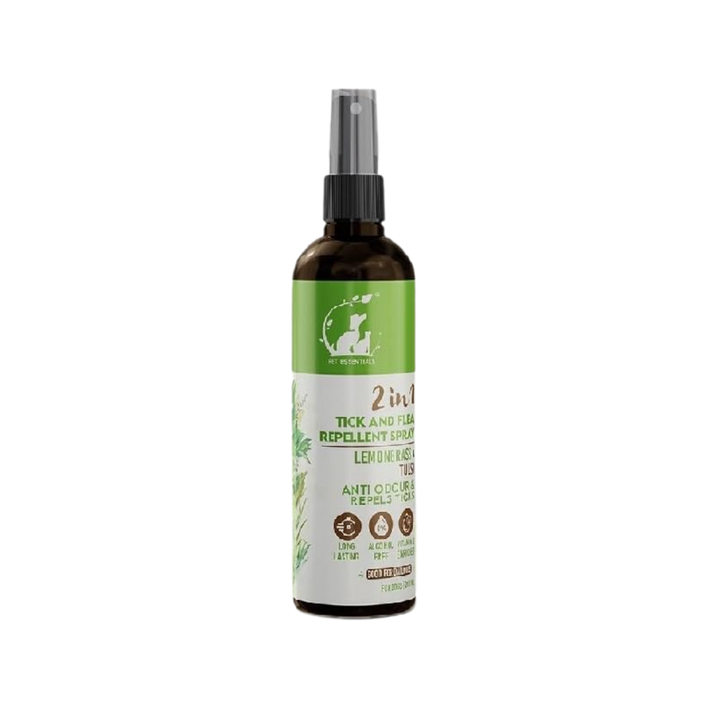 LEMONGRASS AND TULSI TICK AND FLEA REPELLENT SPRAY (200ML) - Animeal