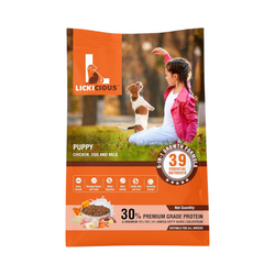 LICKICIOUS PUPPY CHIC & EGG MILK DRY FOOD [3 KG] - Animeal