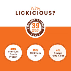 LICKICIOUS PUPPY CHIC & EGG MILK DRY FOOD [3 KG] - Animeal