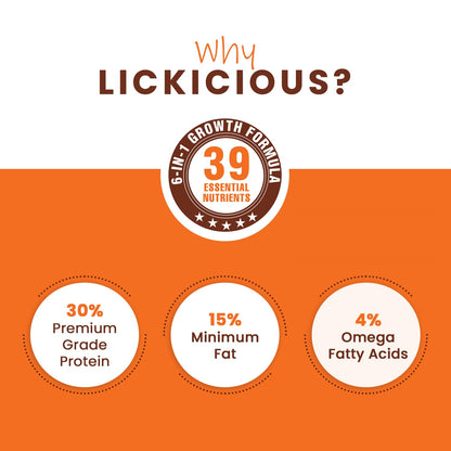 LICKICIOUS PUPPY CHIC & EGG MILK DRY FOOD [3 KG] - Animeal