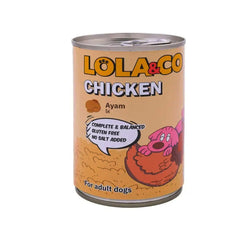 LOLA&CO CHICKEN DOG FOOD CAN [400 GM] - Animeal