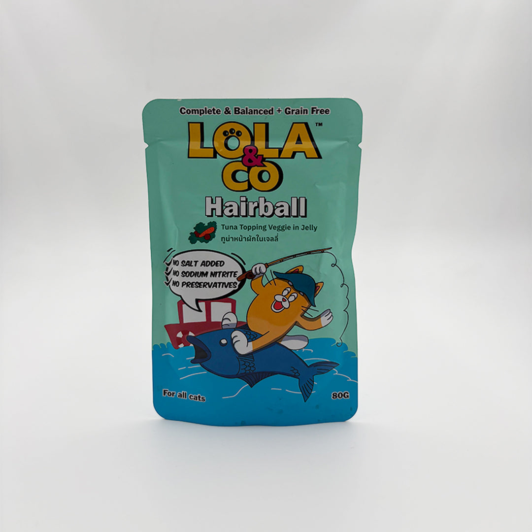 LOLA&CO HAIRBALL WET CAT FOOD [80 GM] - Animeal