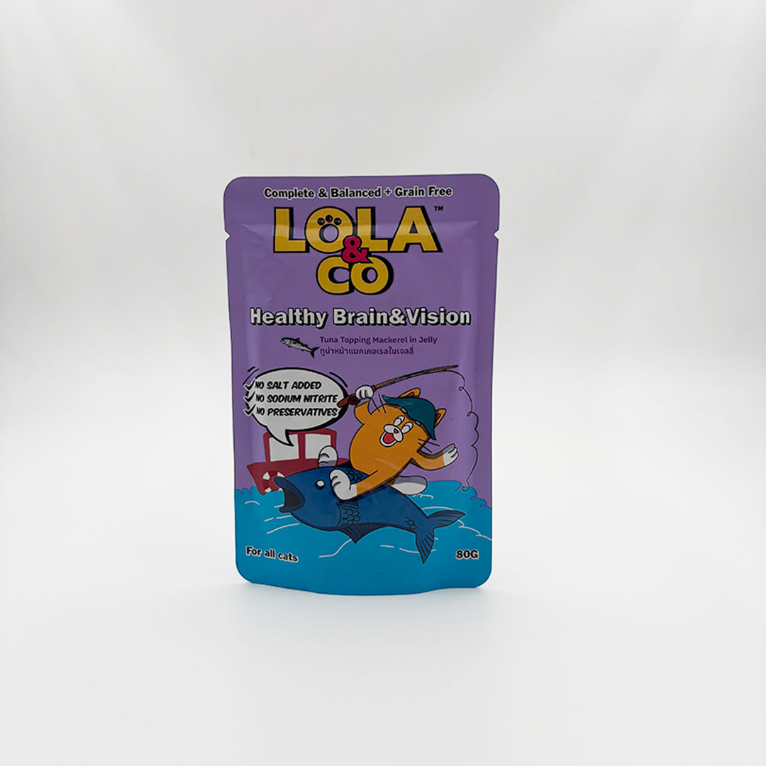 LOLA&CO HEALTHY BRAIN AND VISION WET CAT FOOD [80 GM] - Animeal