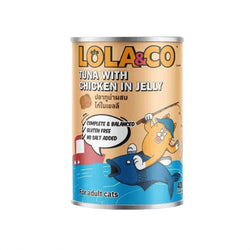 LOLA&CO TUNA WITH CHICKEN IN JELLY CAT FOOD CAN [400 GM] - Animeal