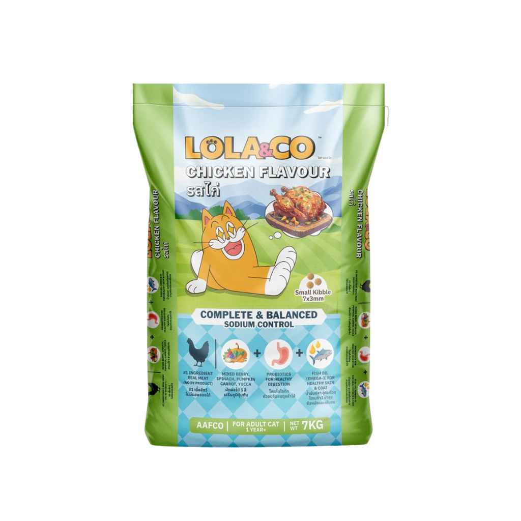 LOLA & CO CHICKEN FLAVOUR DRY CAT FOOD [7 KG]