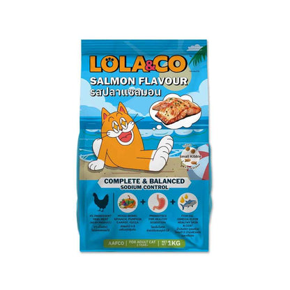 LOLA & CO SALMON FLAVOUR DRY CAT FOOD [1 KG]