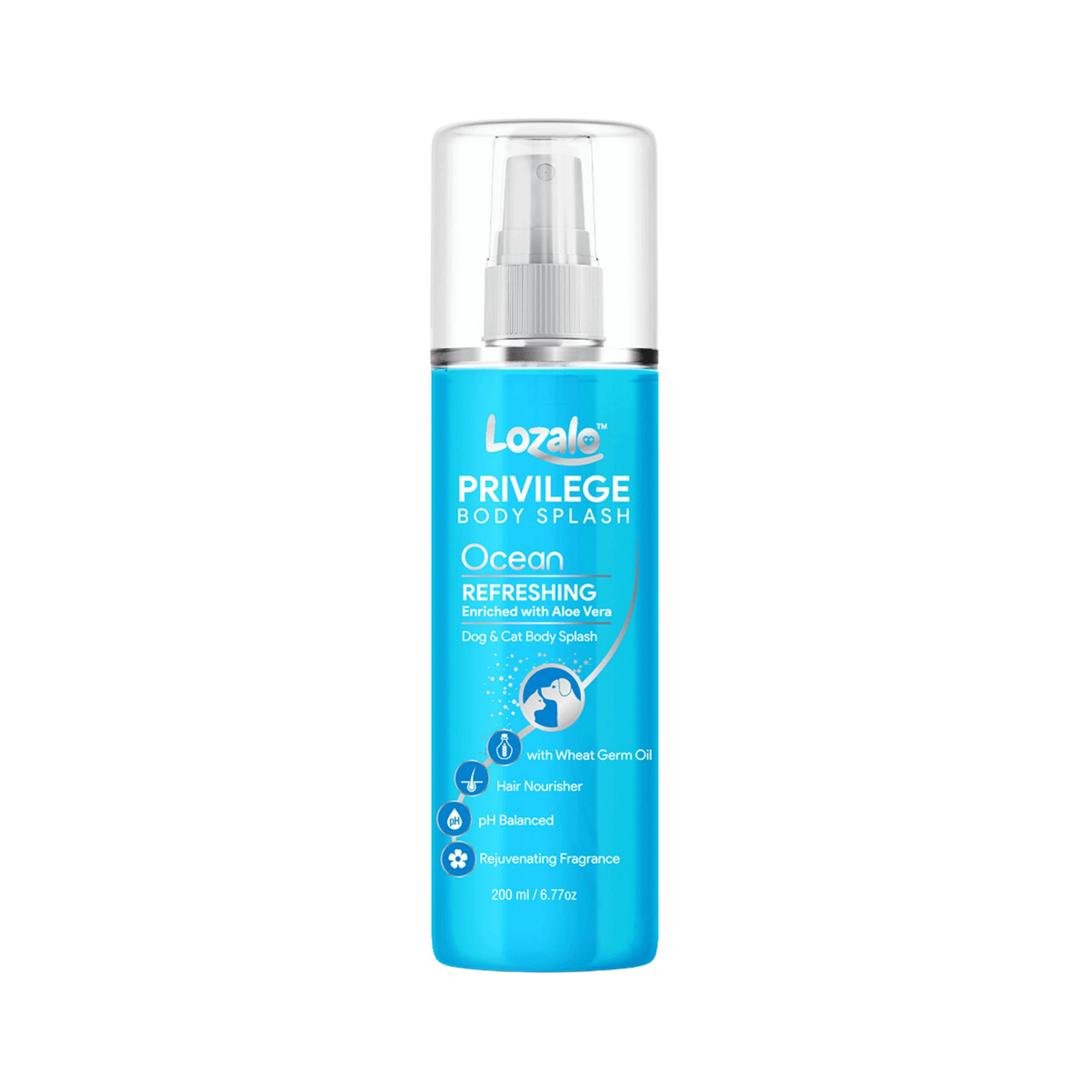 Lozalo PR Ocean Body Splash for Dogs and Cats, 200ml - Animeal
