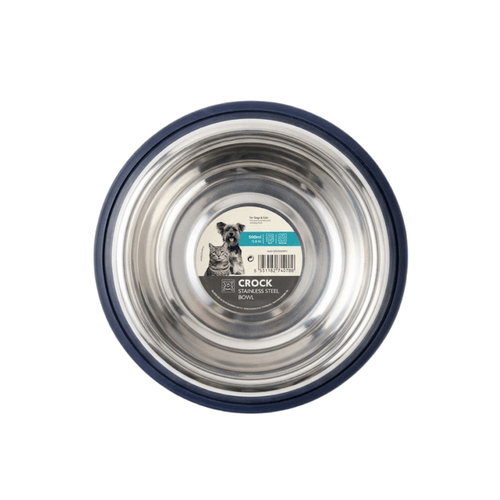 M-PETS CROCK STAINLESS STEEL BOWL (S) - Animeal
