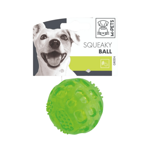 M-PETS SQUEAKY BALL GREEN - Animeal