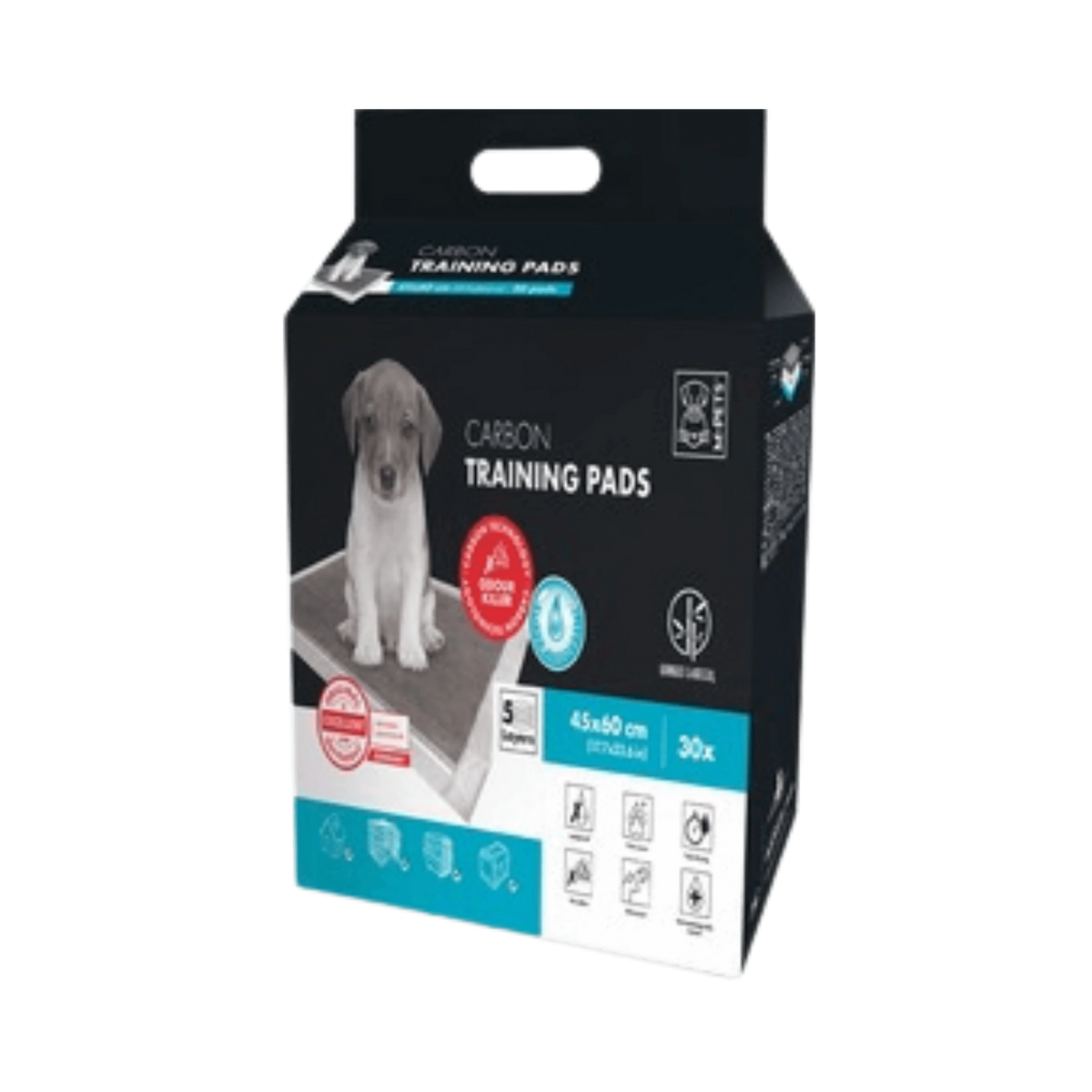 M-Pets Carbon Training Pads 45x60 | 30 Pieces (Medium) - Animeal