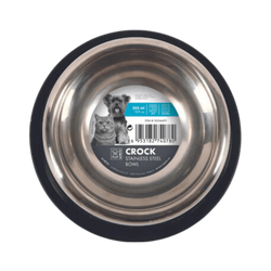 M Pets Crock Stainless Steel Bowl for Dogs | Medium - Animeal