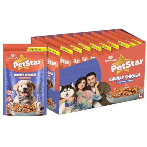 MANKIND PETSTAR CHIC PUPPY DOG GRAVY [85GM X 12PCS] - Animeal