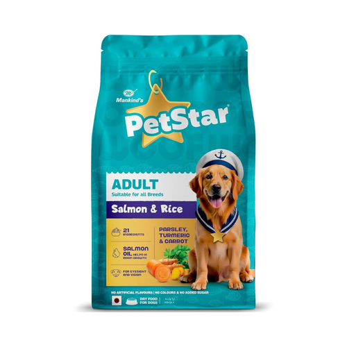 MANKIND PETSTAR SALMON ADULT DOG DRY FOOD [1 KG] - Animeal
