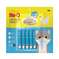 ME-O CREAMY TREAT CHIC & LIVER [300 GM] - Animeal