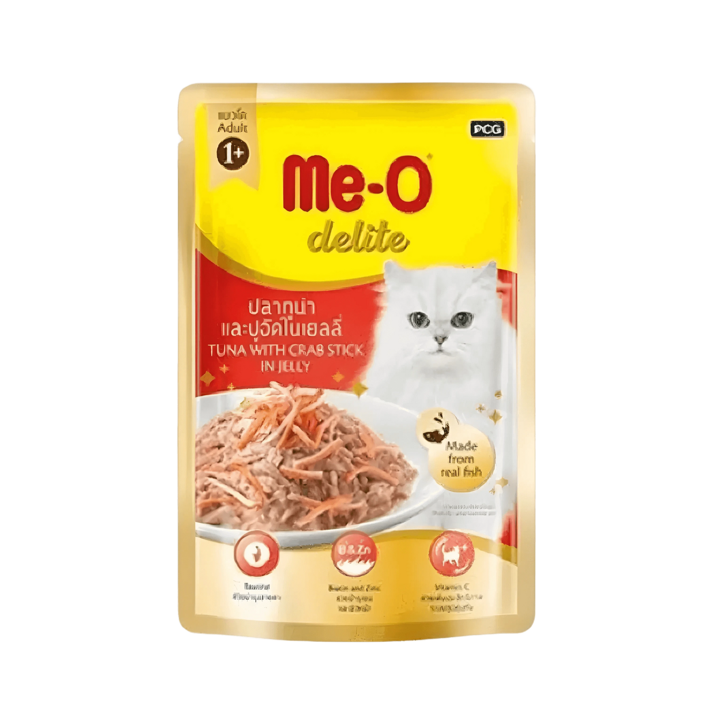 ME-O DELITE JELLY TUNA WT CRAB STICK [70 GM] - Animeal
