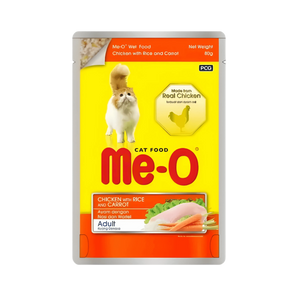 ME-O JELLY ADULT CHIC WT RICE & CARROT [80 GM] - Animeal