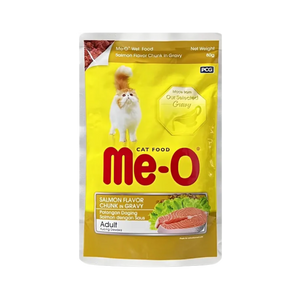 ME-O JELLY ADULT SALMON CHUNK GRAVY [80 GM] - Animeal