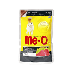 ME-O JELLY ADULT TUNA CHUNK GRAVY [80 GM] - Animeal