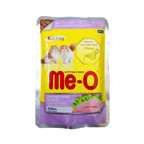 ME-O JELLY KITTEN CHICK IN GRAVY [80 GM] - Animeal