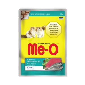 ME-O JELLY KITTEN TUNA WT SARD [80 GM] - Animeal