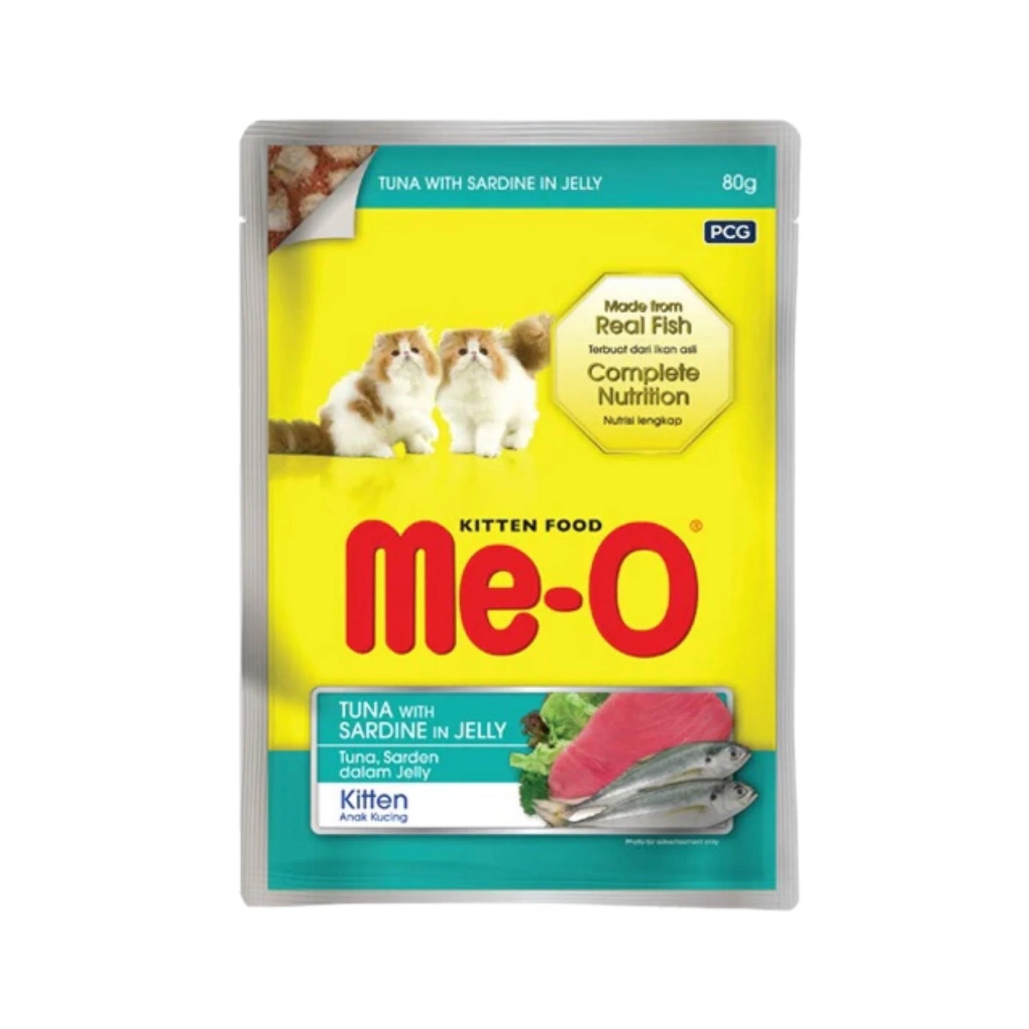 ME-O KITTEN TUNA & SARDINE OFFER JELLY [80 GM] - Animeal