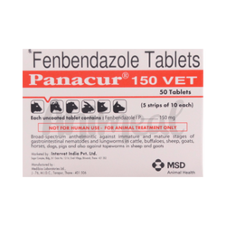 MSD Animal Health Panacure 150 Vet Tablet, 10 Tablets - Animeal