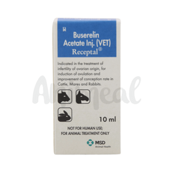 MSD Animal Health Receptal Vet Injection, 10ml - Animeal
