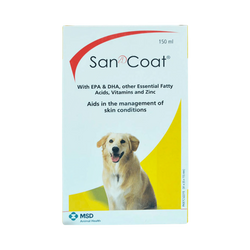 MSD Animal Health San- Coat Syrup for Dogs, 150ml - Animeal