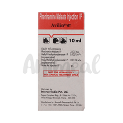 MSD Avilin Pheniramine Maleate Injection, 10ml - Animeal
