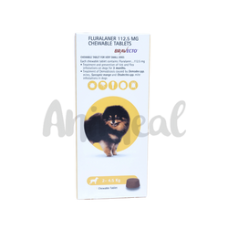 MSD Bravecto Chew for Dogs 2 to 4.5kg, 1 Chewable Tablet - Animeal