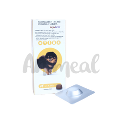 MSD Bravecto Chew for Dogs 2 to 4.5kg, 1 Chewable Tablet - Animeal