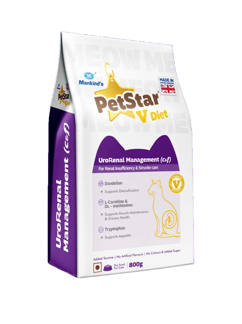 Mankind Petstar Cat Dry Urorenal Management Renal [1.25kg] - Animeal