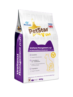 Mankind Petstar Cat Dry Urorenal Management Renal [1.25kg] - Animeal