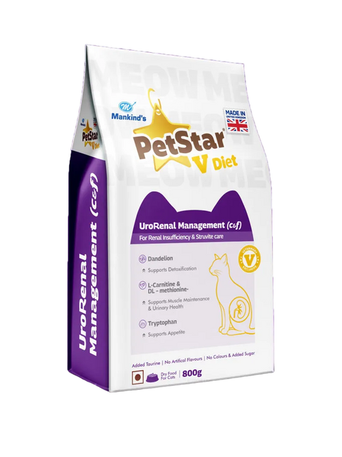 Mankind Petstar Cat Dry Urorenal Management Renal [1.25kg] - Animeal