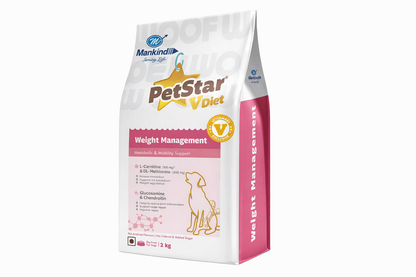 Mankind Petstar Weight Management Dog Dry Food [2kg] - Animeal